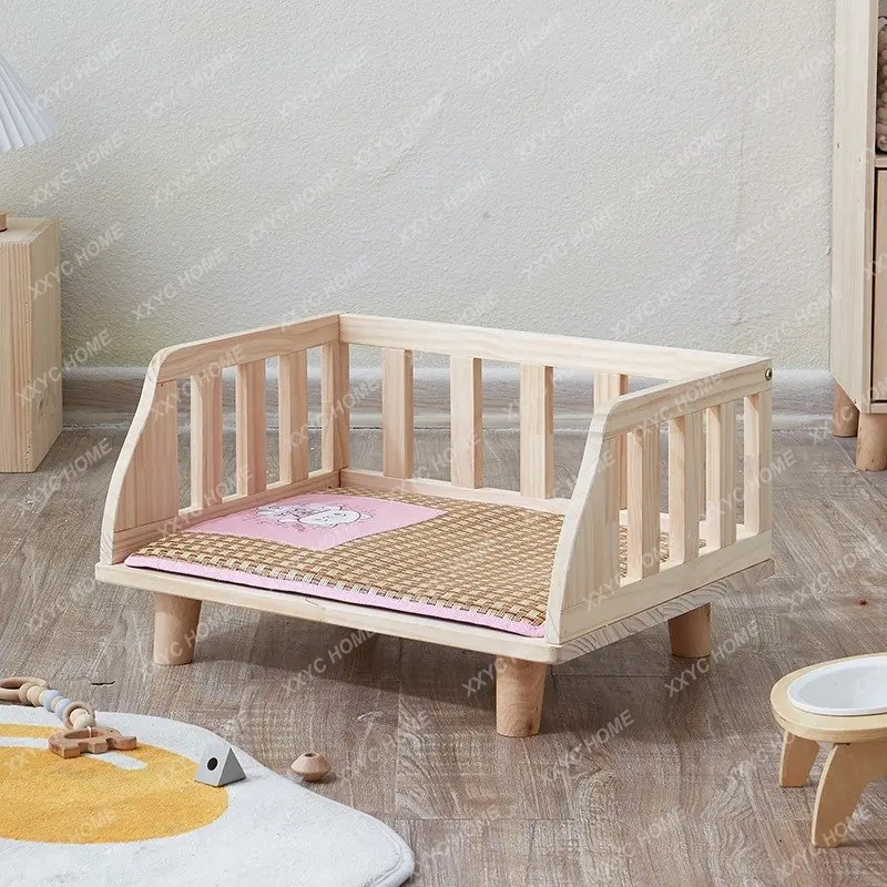 Cat and Dog Bed Solid Wood Sleeping Kennel Pet Bed Four Seasons Universal Removable and Washable Mattress Wooden Dog Bed
Cat and Dog Bed Solid Wood Sleeping Kennel Pet Bed Four Seasons Universal Removable and Washable Mattress Wooden Dog Bed