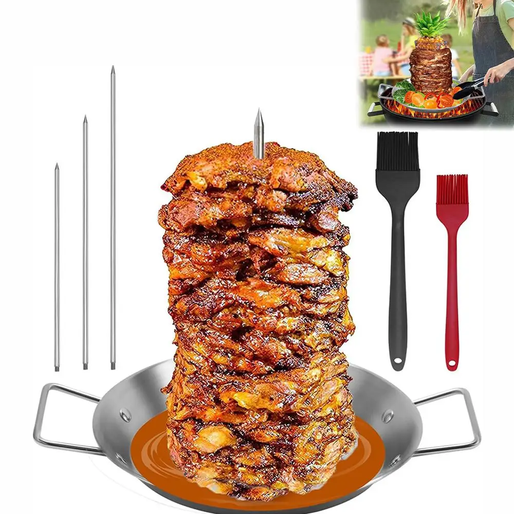 Сковорода-гриль из нержавеющей стали 9/10/13 дюймов, вертикальные шампуры, сковорода-гриль с круглым дном, съемный гриль, подходит для инструментов для барбекю в A3X9 
Сковорода-гриль из нержавеющей стали 9/10/13 дюймов, вертикальные шампуры, сковорода-гриль с круглым дном, съемный гриль, подходит для инструментов для барбекю в A3X9