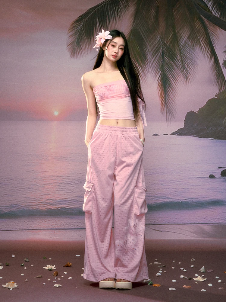 Faionable Me Print Two-Piece Set Women's Summer Wide Leg Pants Crop Top Ensemble Polyester Fabric Long Pants
Faionable Me Print Two-Piece Set Women's Summer Wide Leg Pants Crop Top Ensemble Polyester Fabric Long Pants