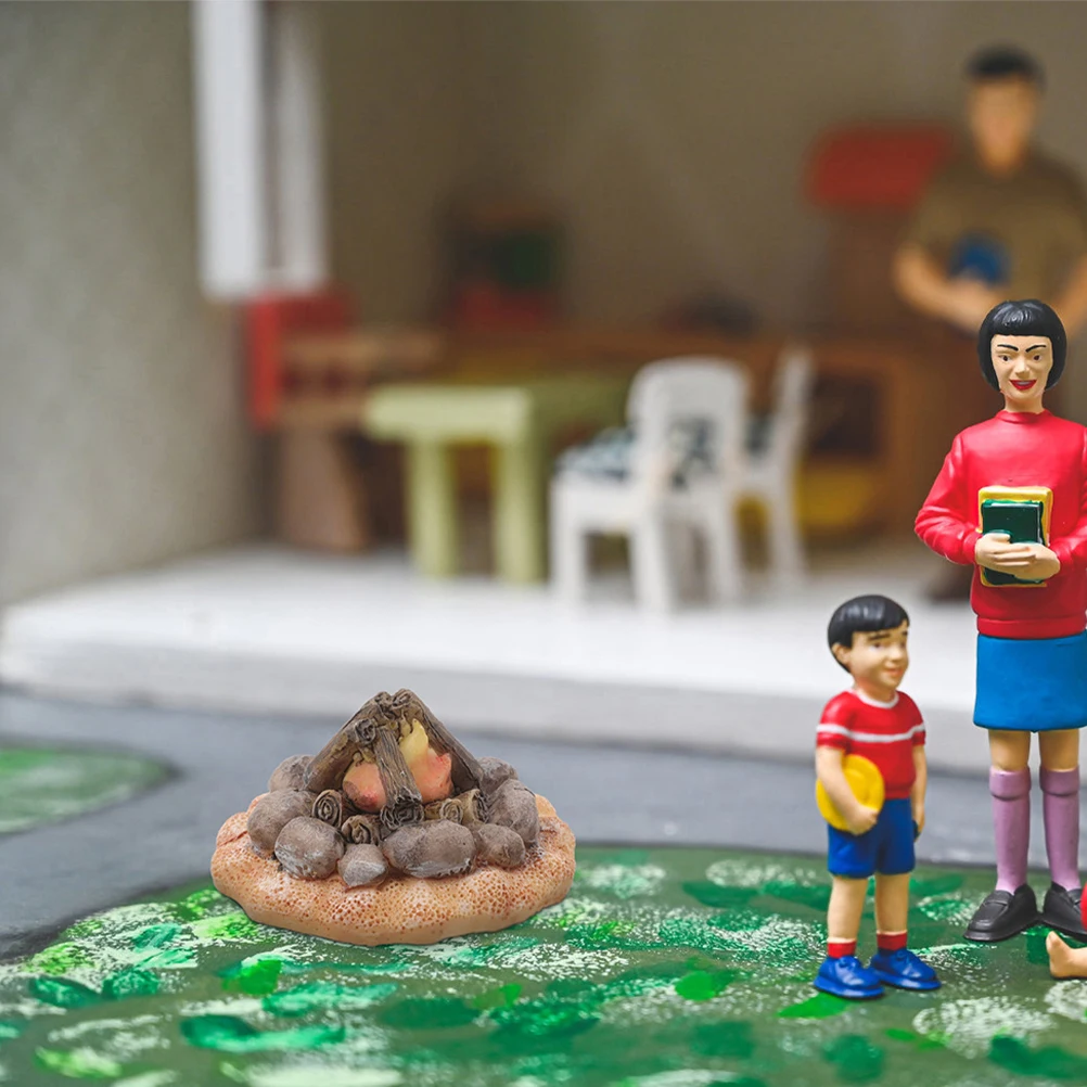 2Pcs Mini Resin Bonfire Dollhouse Accessories Artificial Campfire Garden Decor Micro L scape Props Holiday naments
2Pcs Mini Resin Bonfire Dollhouse Accessories Artificial Campfire Garden Decor Micro L scape Props Holiday naments