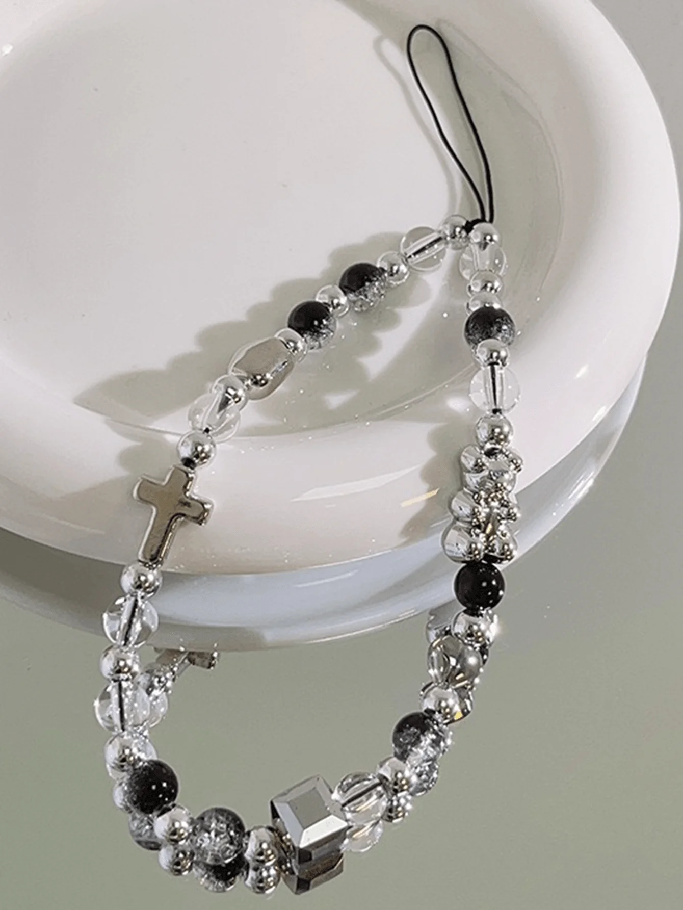 1pc Cartoon Bear Shaped Cross Smalt & Crystal Decor Simple Long Chain Bracelet For Mobile Phone & Keys & Earphones & Camera, Lovely Girl Style Gifts For Mother, Family, Friends, Birthday, Holiday Phone Charm, Phone Chain
1pc Cartoon Bear Shaped Cross Smalt & Crystal Decor Simple Long Chain Bracelet For Mobile Phone & Keys & Earphones & Camera, Lovely Girl Style Gifts For Mother, Family, Friends, Birthday, Holiday Phone Charm, Phone Chain