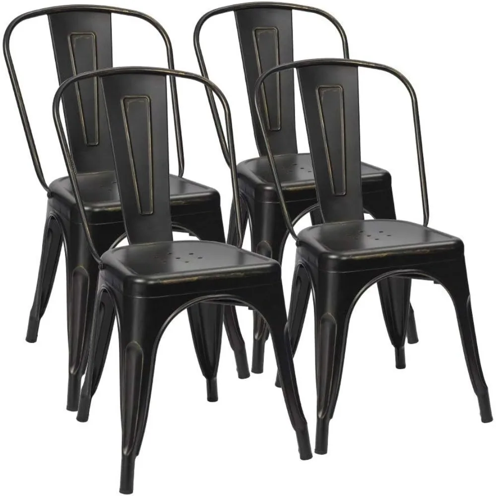 Metal Dining Chair Indoor Outdoor Use Stackable Chic Side Classic Trattoria Metal Chairs Set of 4 for Kitchen, Dining Room
Metal Dining Chair Indoor Outdoor Use Stackable Chic Side Classic Trattoria Metal Chairs Set of 4 for Kitchen, Dining Room