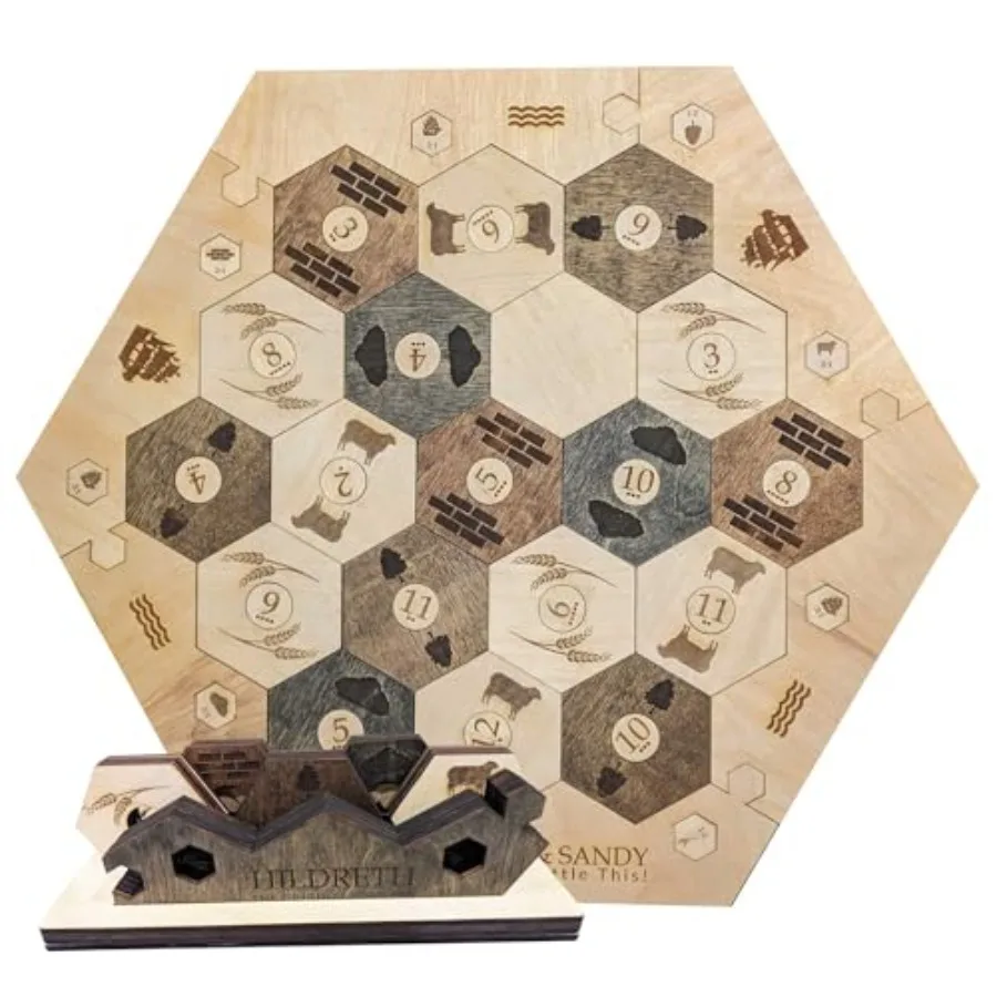 Персонализированная игровая доска Wood Settler с полкой для 24 игроков включает в себя основную доску и полку, идеально подходящую для семейной игры Ni
Персонализированная игровая доска Wood Settler с полкой для 24 игроков включает в себя основную доску и полку, идеально подходящую для семейной игры Ni