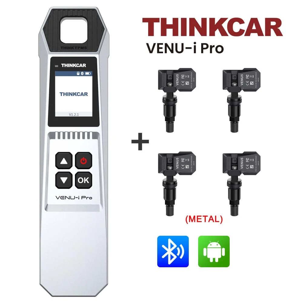 THINKCAR VENU iPro Инструмент для диагностики давления в автомобильных шинах 4 шт. VENU 5 TPMS Активация датчиков Программирование Обучение через приложение THINKDIAG+
THINKCAR VENU iPro Инструмент для диагностики давления в автомобильных шинах 4 шт. VENU 5 TPMS Активация датчиков Программирование Обучение через приложение THINKDIAG+