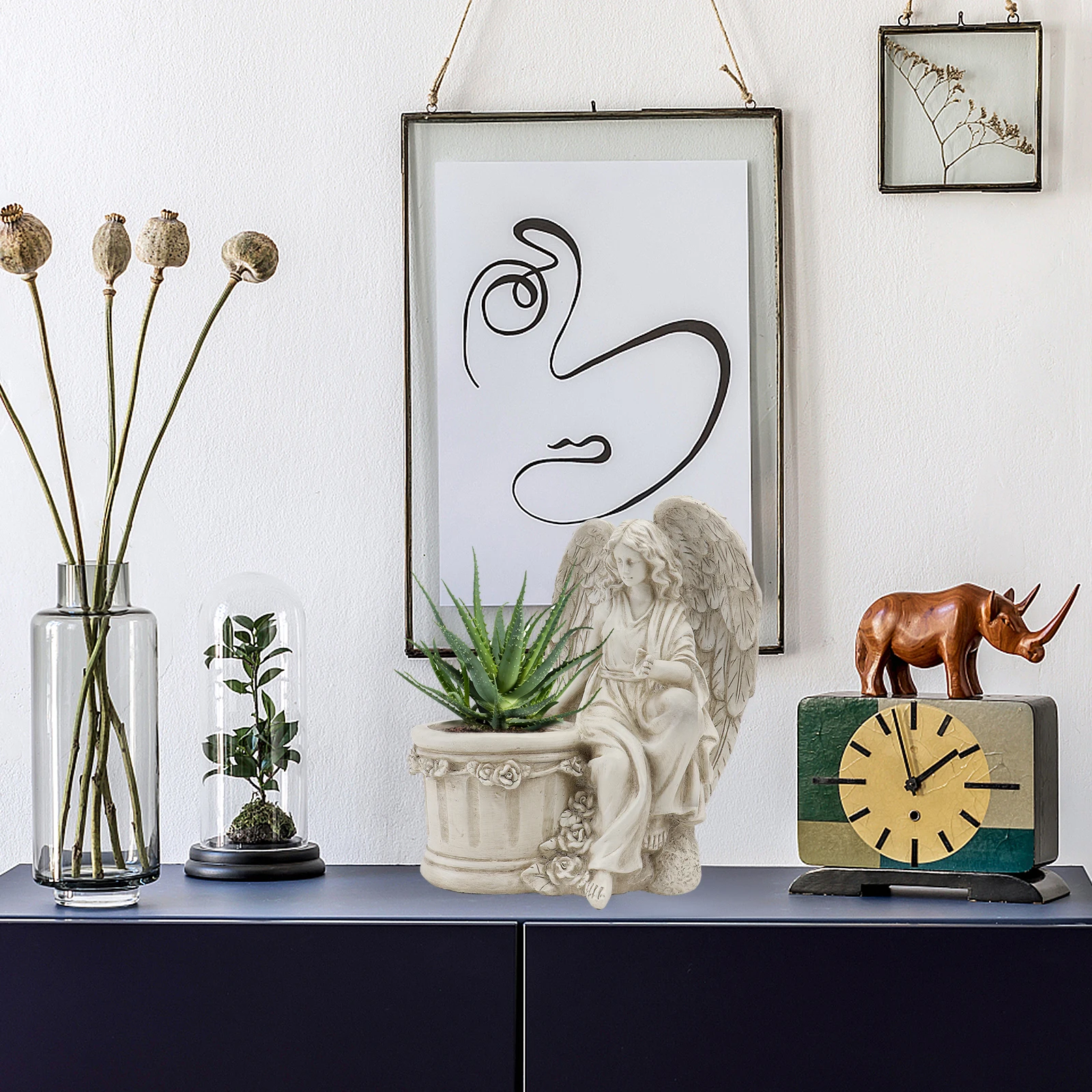 1Pcs Vintage European Style Resin Angel Flowerpot Garden Outdoor Plant Container Yard Ornament Artistic Planter
1Pcs Vintage European Style Resin Angel Flowerpot Garden Outdoor Plant Container Yard Ornament Artistic Planter