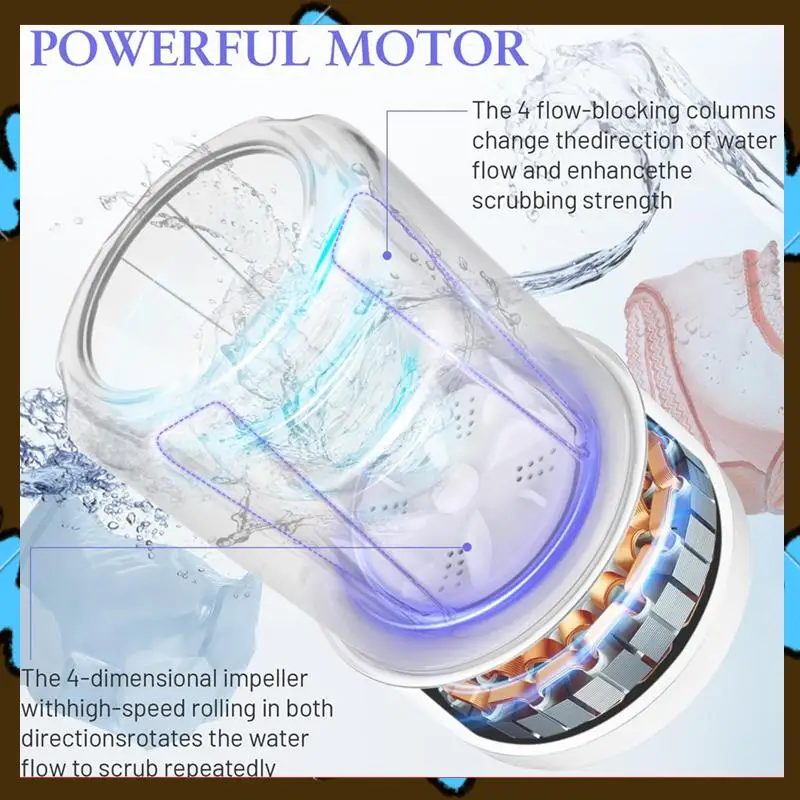 Promotion! Washing Machine Rechargeable Washing Machine 3000 Mah Compact Deep Cleaning Underwear Suitable For Apartments
Promotion! Washing Machine Rechargeable Washing Machine 3000 Mah Compact Deep Cleaning Underwear Suitable For Apartments