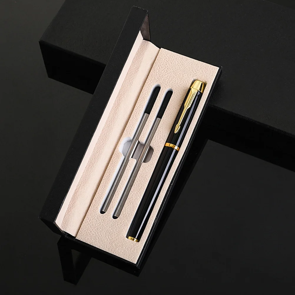 1Set Office Roller Pen Set Black Stainless Steel Exquisite Balance Fine Workmanship Business Souvenir Gift 
1Set Office Roller Pen Set Black Stainless Steel Exquisite Balance Fine Workmanship Business Souvenir Gift