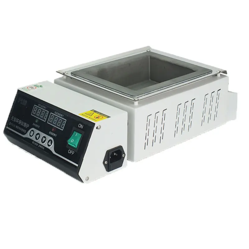 Tweezers and environmental protection, dip welding machine desktop digital display constant temperature tin furnace
Tweezers and environmental protection, dip welding machine desktop digital display constant temperature tin furnace