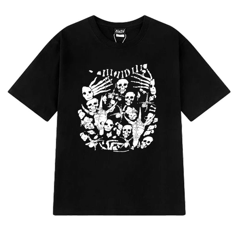 2025 New Gothic Vintage 90s Skull printed T shirt Unisex harajuku vintage punk streetwear Men Women Cotton short sleeve T-shirts
2025 New Gothic Vintage 90s Skull printed T shirt Unisex harajuku vintage punk streetwear Men Women Cotton short sleeve T-shirts
