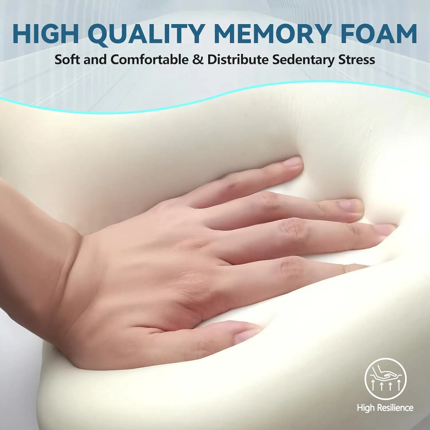 Seat Cushion & Lumbar Support Pillow Set For Office Chair, Ergonomic Pillow For Sciatica Pain Relief, Memory Foam Back Support
Seat Cushion & Lumbar Support Pillow Set For Office Chair, Ergonomic Pillow For Sciatica Pain Relief, Memory Foam Back Support