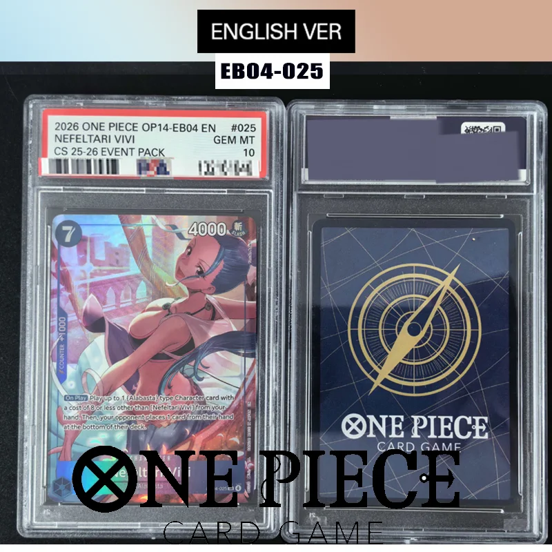Diy English Rating Card 2026 One Piece Op14-Eb04-The Azure Sea's Seven #025 Nefeltari Vivi Alternate Art Card
Diy English Rating Card 2026 One Piece Op14-Eb04-The Azure Sea's Seven #025 Nefeltari Vivi Alternate Art Card