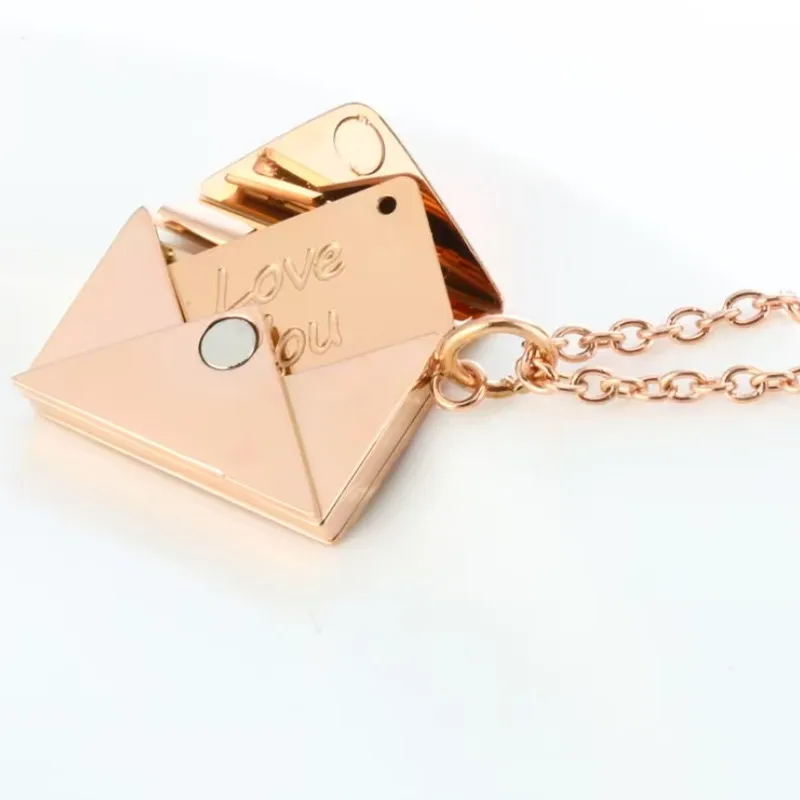 Mini Envelope Pendant Necklace Love Card Material Stainless Steel Couple Gift 3 Colors Available
Mini Envelope Pendant Necklace Love Card Material Stainless Steel Couple Gift 3 Colors Available