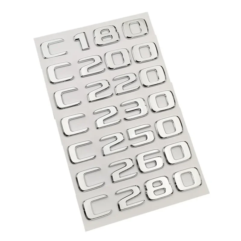 3d ABS Logo C200 C220 C180 C300 C350 C400 Emblem Letters Car Trunk Badge Sticker For Mercedes Benz C CLASS W204 W205 Accessories
3d ABS Logo C200 C220 C180 C300 C350 C400 Emblem Letters Car Trunk Badge Sticker For Mercedes Benz C CLASS W204 W205 Accessories