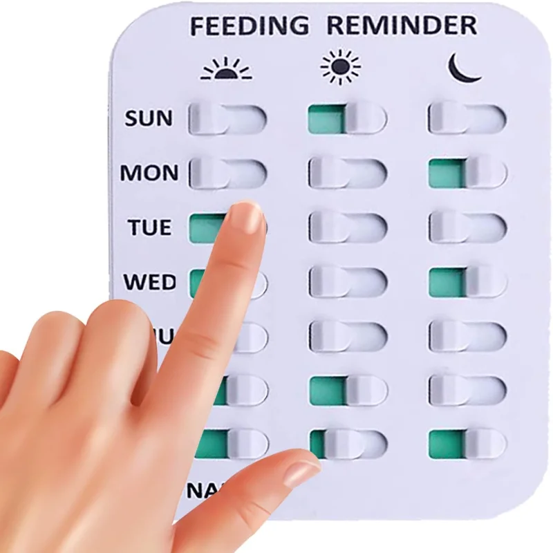 Dog Feeding Reminder, Magnetic OR Double Sided Adhesive Application, Reminder with Weekdays AM/PM Indicators to Track and Preven
Dog Feeding Reminder, Magnetic OR Double Sided Adhesive Application, Reminder with Weekdays AM/PM Indicators to Track and Preven