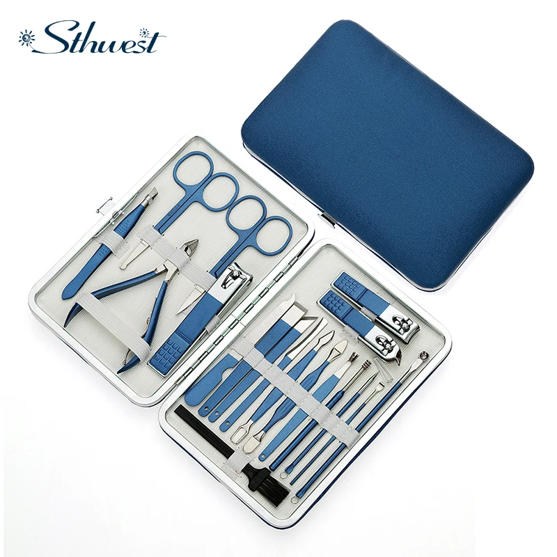 19IN1 Manicure Set Color Contrast sets Nail Clippers Cutter Tools Kits Stainless Steel Pedicure Travel Case for man woman
19IN1 Manicure Set Color Contrast sets Nail Clippers Cutter Tools Kits Stainless Steel Pedicure Travel Case for man woman