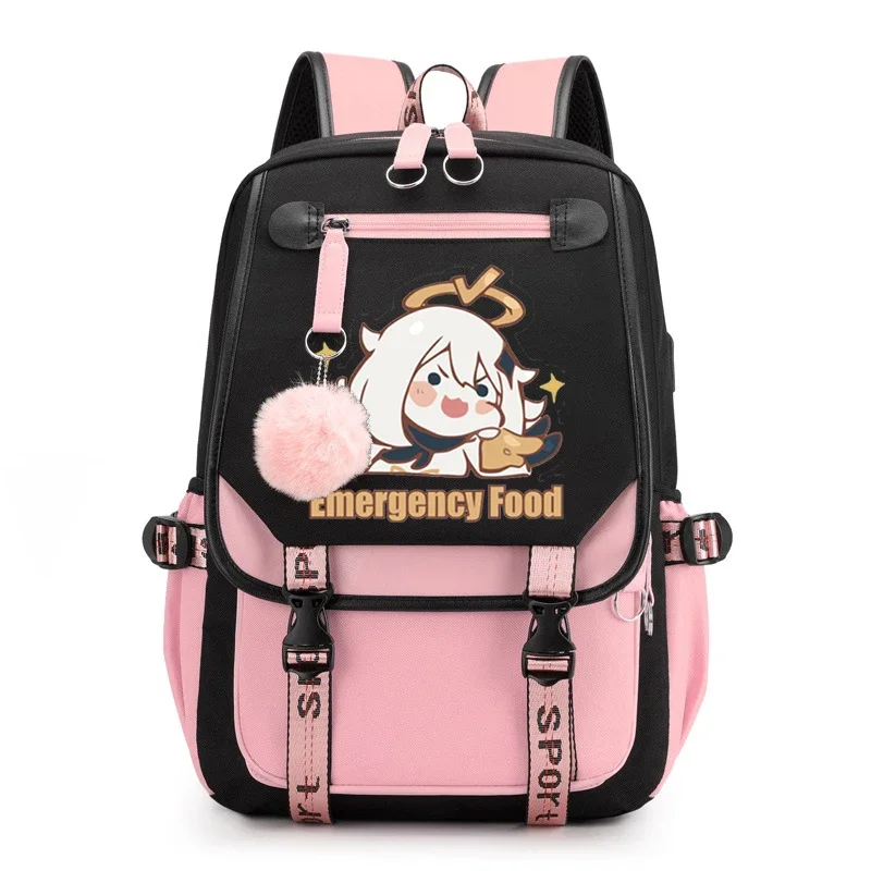 Genshin Impact повседневный холщовый женский рюкзак Mochila Mujer уличные дорожные сумки однотонная простая студенческая школьная сумка с зарядкой через USB
Genshin Impact повседневный холщовый женский рюкзак Mochila Mujer уличные дорожные сумки однотонная простая студенческая школьная сумка с зарядкой через USB