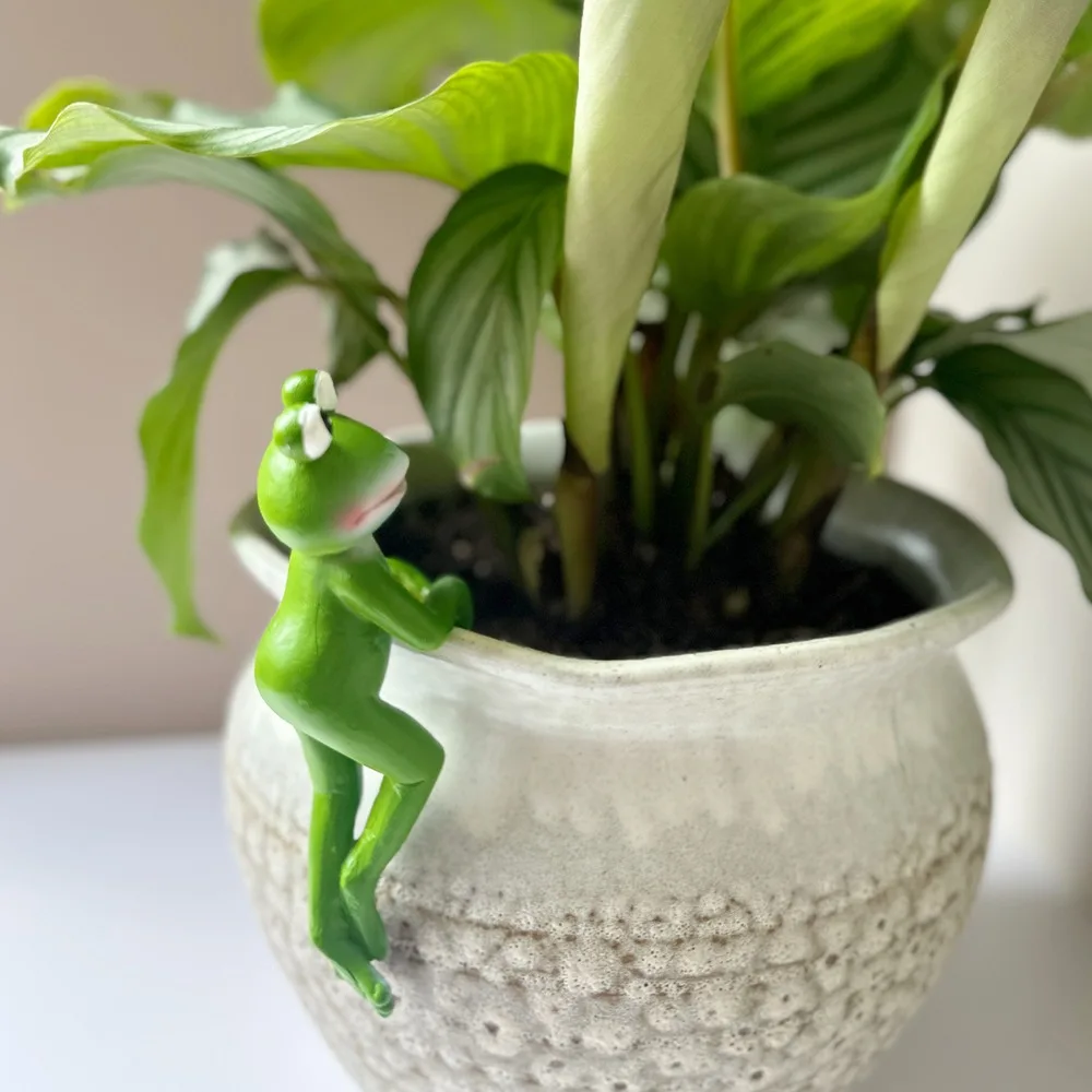 Creative Cartoon Frog Hanging Flower Pot Resin Crafts Cute Frog Bonsai Ornaments Handicraft Animal Statue Outdoor Garden
Creative Cartoon Frog Hanging Flower Pot Resin Crafts Cute Frog Bonsai Ornaments Handicraft Animal Statue Outdoor Garden