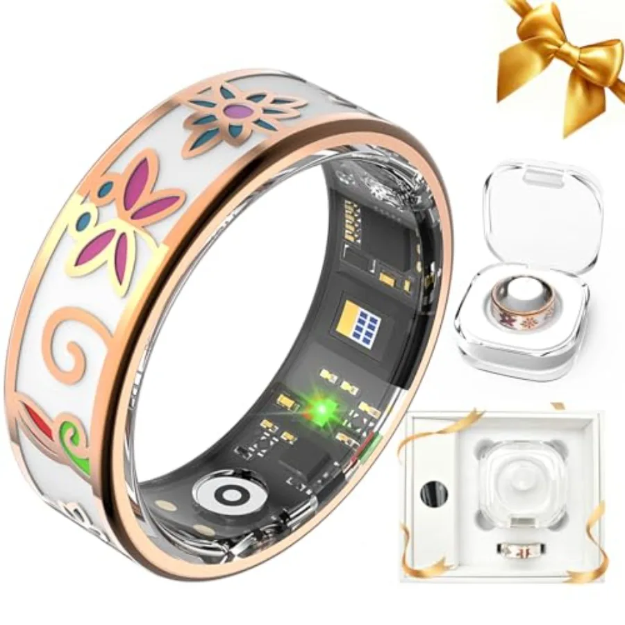 Enamel Craft Smart Health Ring for Women Men Sleep Tracker with Heart Rate Blood Oxygen Fitness Activity Monitoring No Subscrip
Enamel Craft Smart Health Ring for Women Men Sleep Tracker with Heart Rate Blood Oxygen Fitness Activity Monitoring No Subscrip