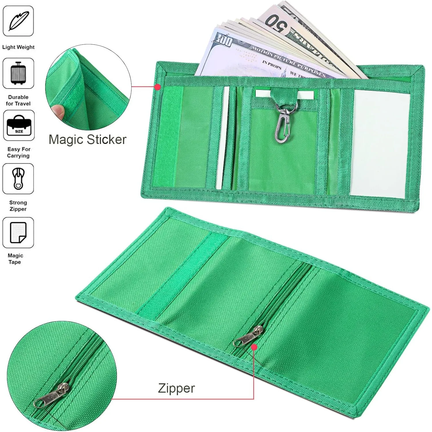 1PC Wallets Slim Wallet Trifold Sports Wallet Outdoor Canvas Wallets With Zipper Travel Coin Purse Cards Holder Gifts
1PC Wallets Slim Wallet Trifold Sports Wallet Outdoor Canvas Wallets With Zipper Travel Coin Purse Cards Holder Gifts