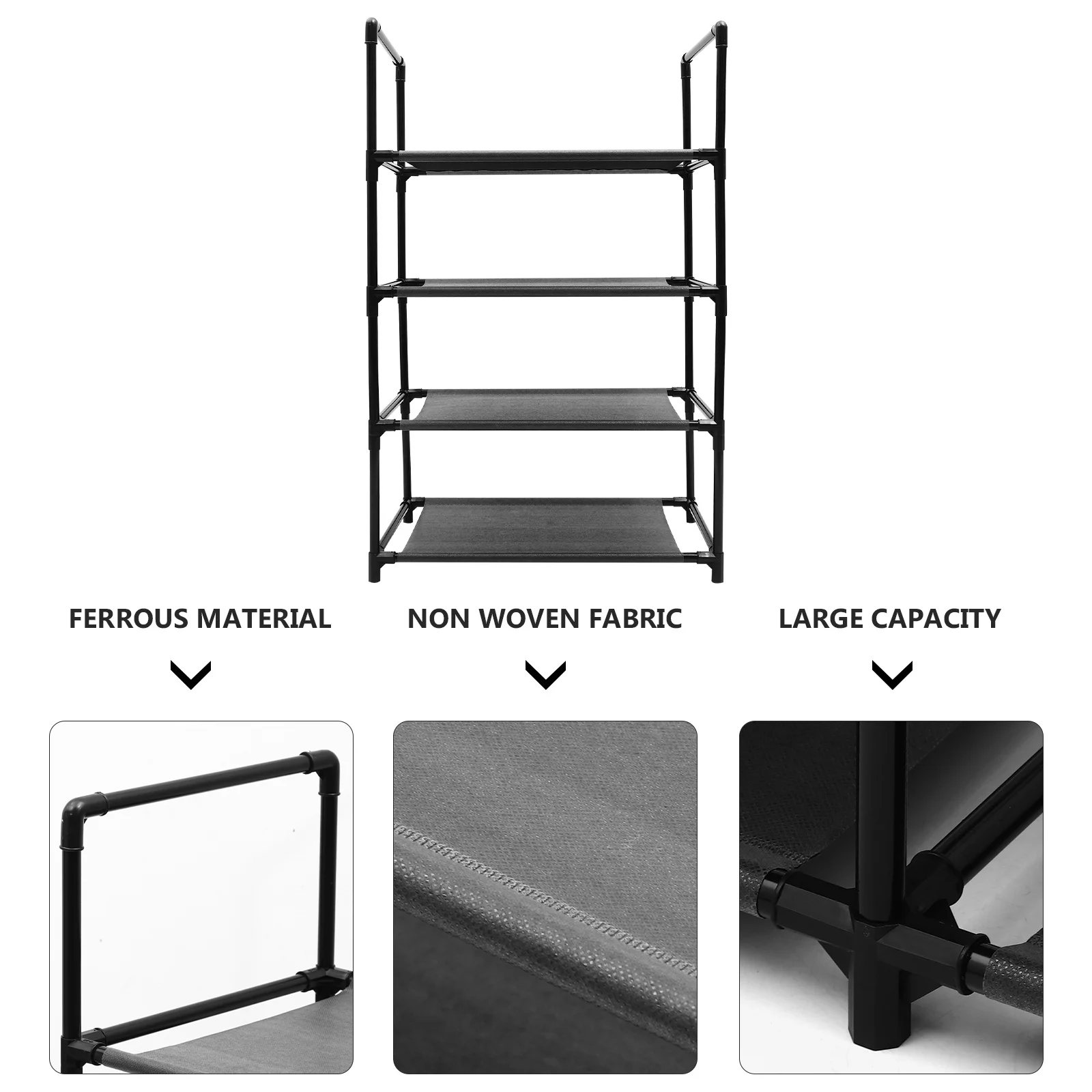 Shoes Organizer Multi-Layer Rack Non-Woven Steel Material Large Capacity Easy to Install and Clean Shoes Rack
Shoes Organizer Multi-Layer Rack Non-Woven Steel Material Large Capacity Easy to Install and Clean Shoes Rack