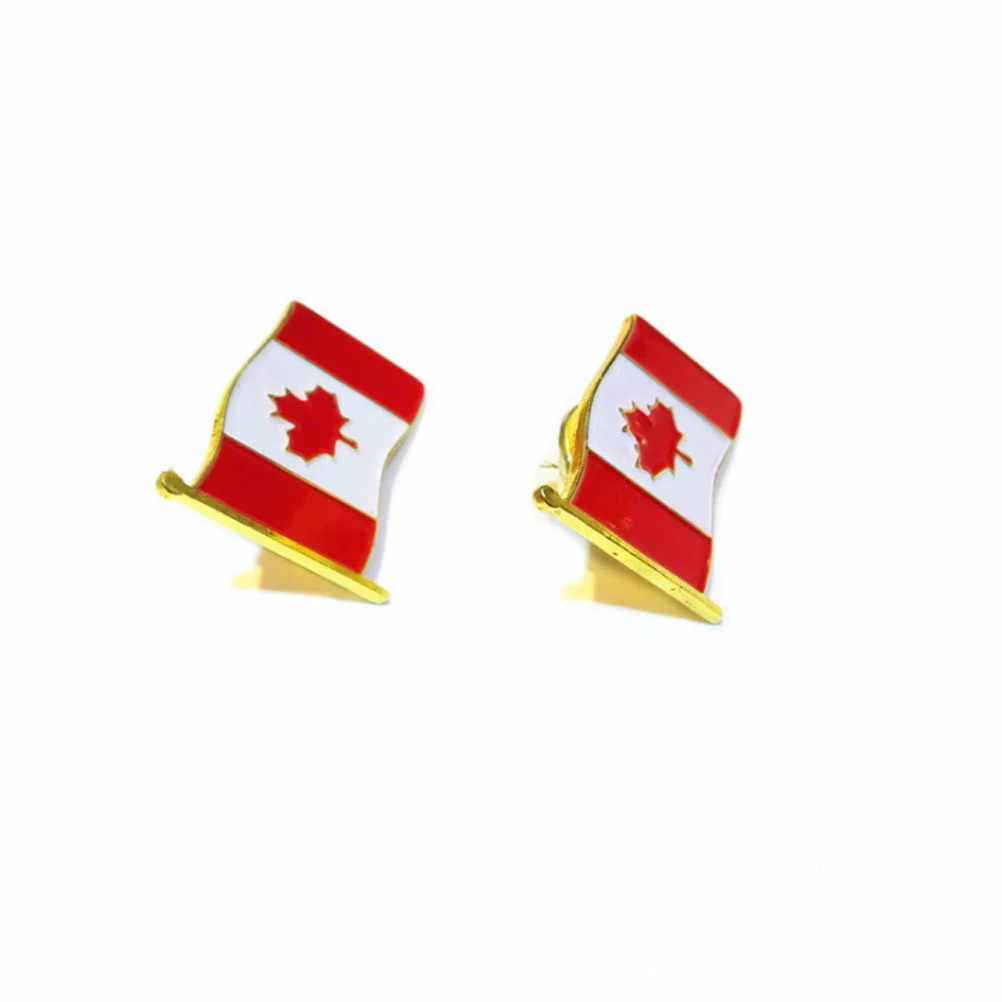 10pcs Canadian National Flag Brooch Lapel Pins Iron Stoving Varnish Clothing Decor Metal Enamel Badge travel Souvenir Party Gift
10pcs Canadian National Flag Brooch Lapel Pins Iron Stoving Varnish Clothing Decor Metal Enamel Badge travel Souvenir Party Gift
