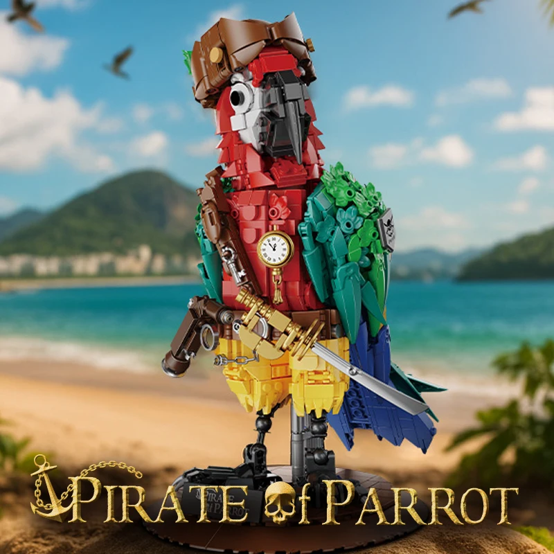 DIY Building Blocks Pirate Parrot Cool Animals Ornament Creative Building Toys for Kids Children Adult Birthday Gifts 1200+pcs
DIY Building Blocks Pirate Parrot Cool Animals Ornament Creative Building Toys for Kids Children Adult Birthday Gifts 1200+pcs