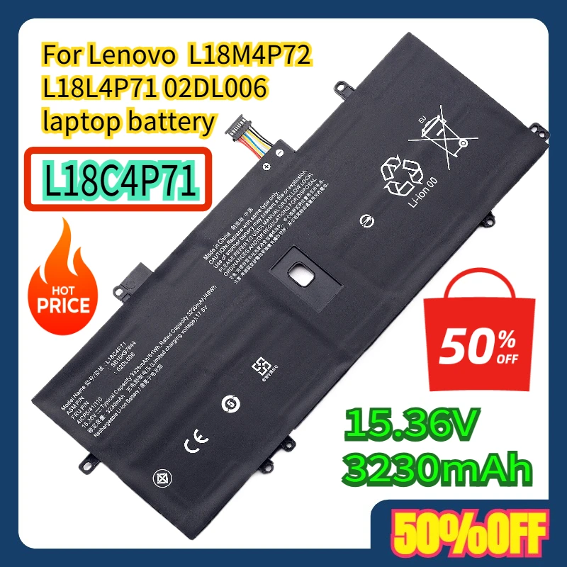 For Lenovo L18C4P71 L18M4P72 L18L4P71 02DL006 laptop battery
For Lenovo L18C4P71 L18M4P72 L18L4P71 02DL006 laptop battery