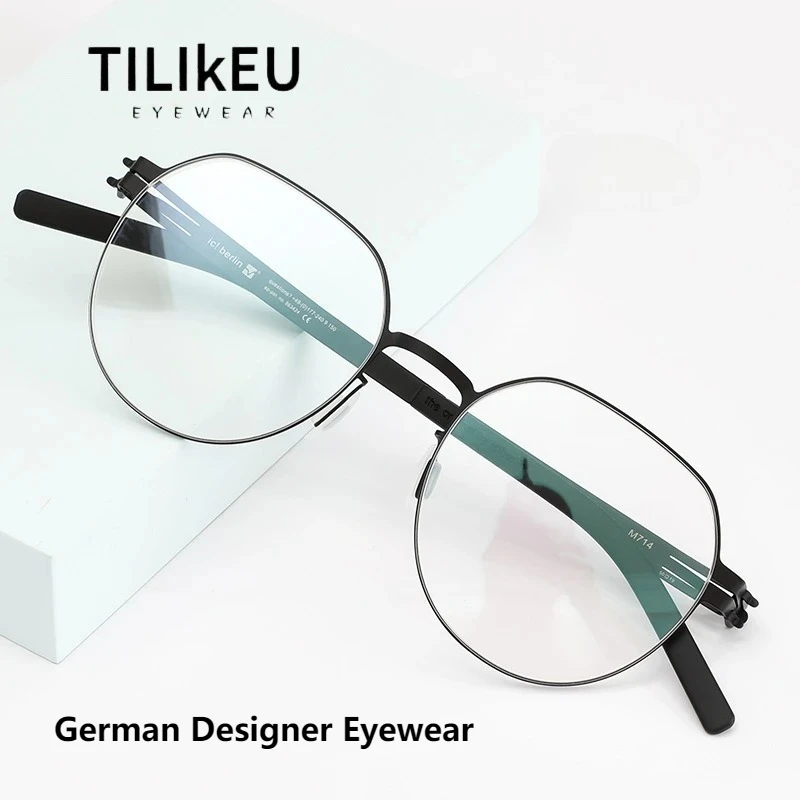 German Style Vintage Oval Screwless Eyewear Men Glasses Ultra-thin Medical Stainless Steel Optical Prescription Eyeglasses Frame
German Style Vintage Oval Screwless Eyewear Men Glasses Ultra-thin Medical Stainless Steel Optical Prescription Eyeglasses Frame