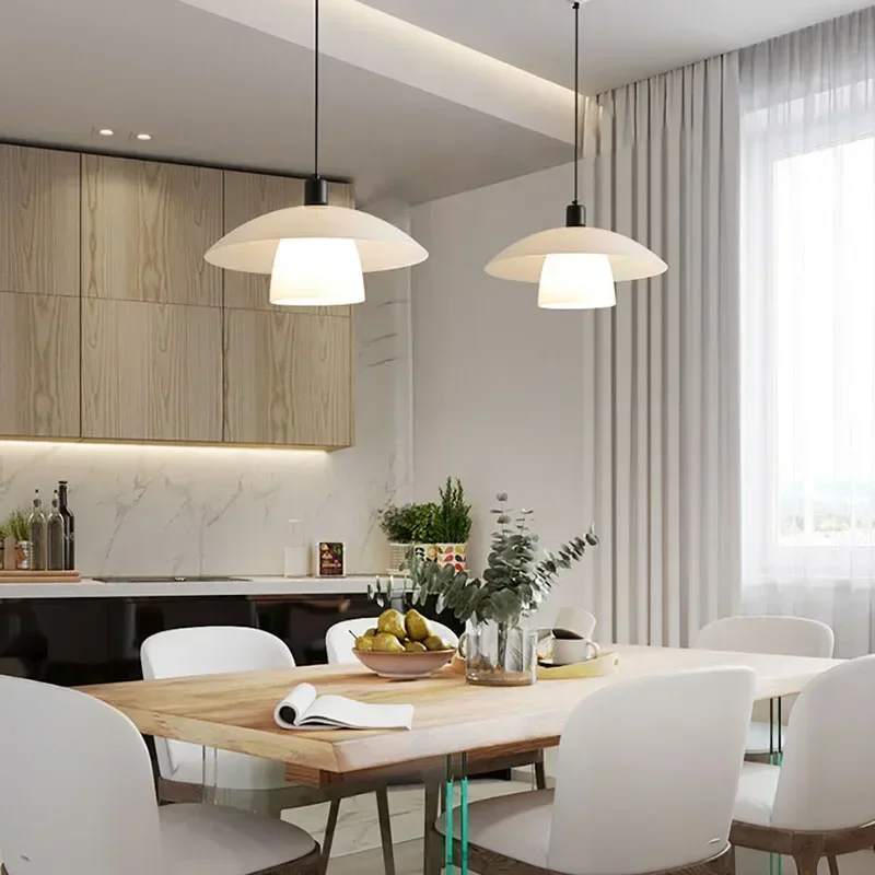 Nordic Minimalist Restaurant Pendant Lights Danish E27 White Ceiling Chandelier for Bedroom Foyer Kitchen Dining Room
Nordic Minimalist Restaurant Pendant Lights Danish E27 White Ceiling Chandelier for Bedroom Foyer Kitchen Dining Room