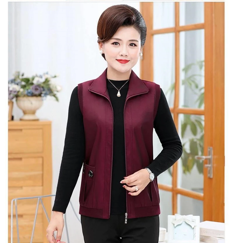 5XL Large Size Mother's Vest Spring Fall Double Layer Tank Top Elderly Women's Casual Lined Sleeveless Jacket Cardigan Waistcoat
5XL Large Size Mother's Vest Spring Fall Double Layer Tank Top Elderly Women's Casual Lined Sleeveless Jacket Cardigan Waistcoat