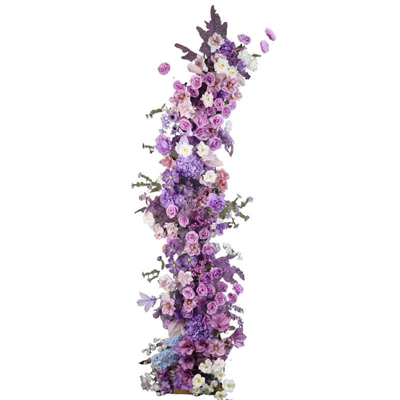 Wedding purple series road lead flower wedding hall stage landscaping finished engagement banquet arrangement silk
Wedding purple series road lead flower wedding hall stage landscaping finished engagement banquet arrangement silk