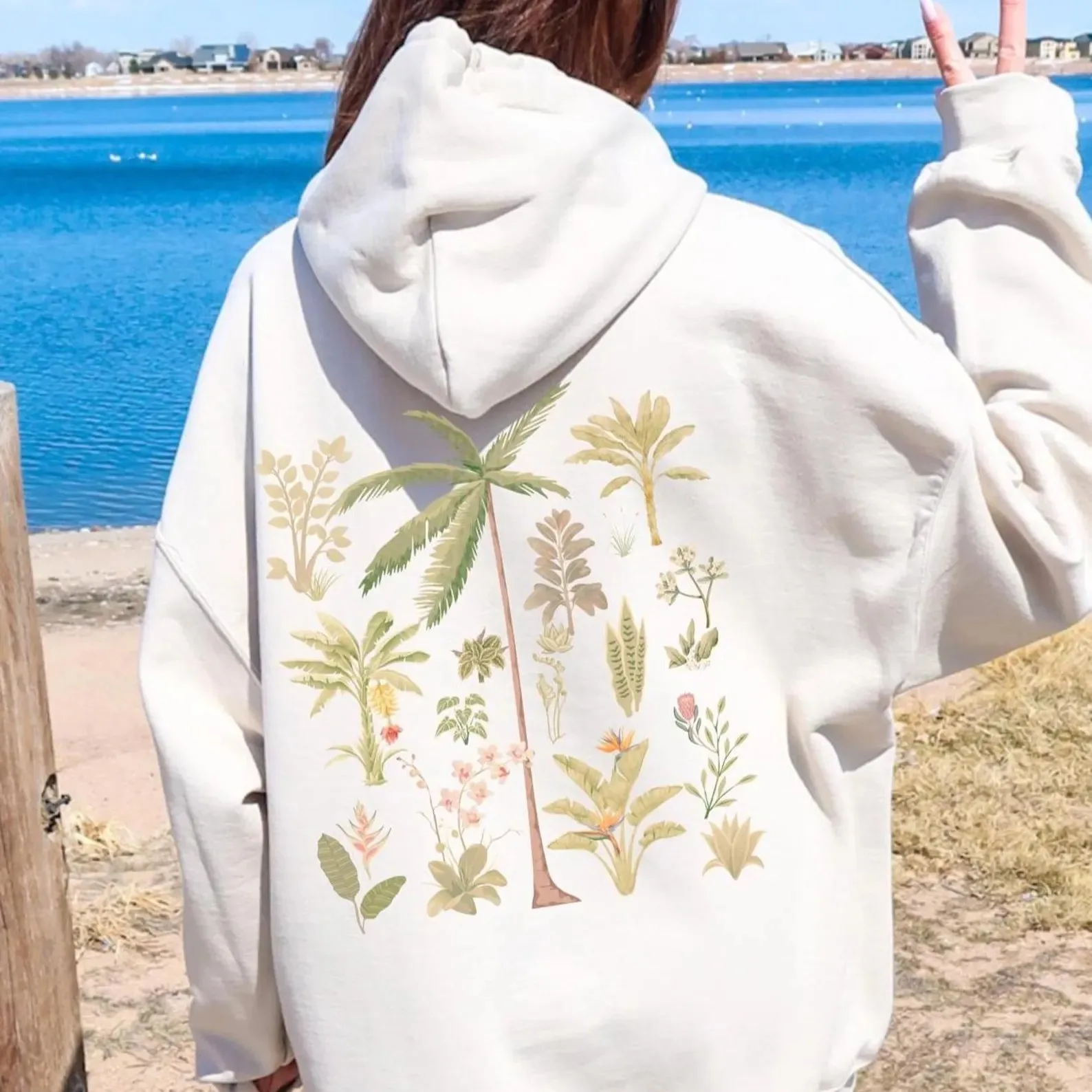 Autumn and Winter "Tropical Botanical Bliss" Resort - Trendy Cotton Hoodie, Stylish Nature - Inspired Sweatshirt
Autumn and Winter "Tropical Botanical Bliss" Resort - Trendy Cotton Hoodie, Stylish Nature - Inspired Sweatshirt