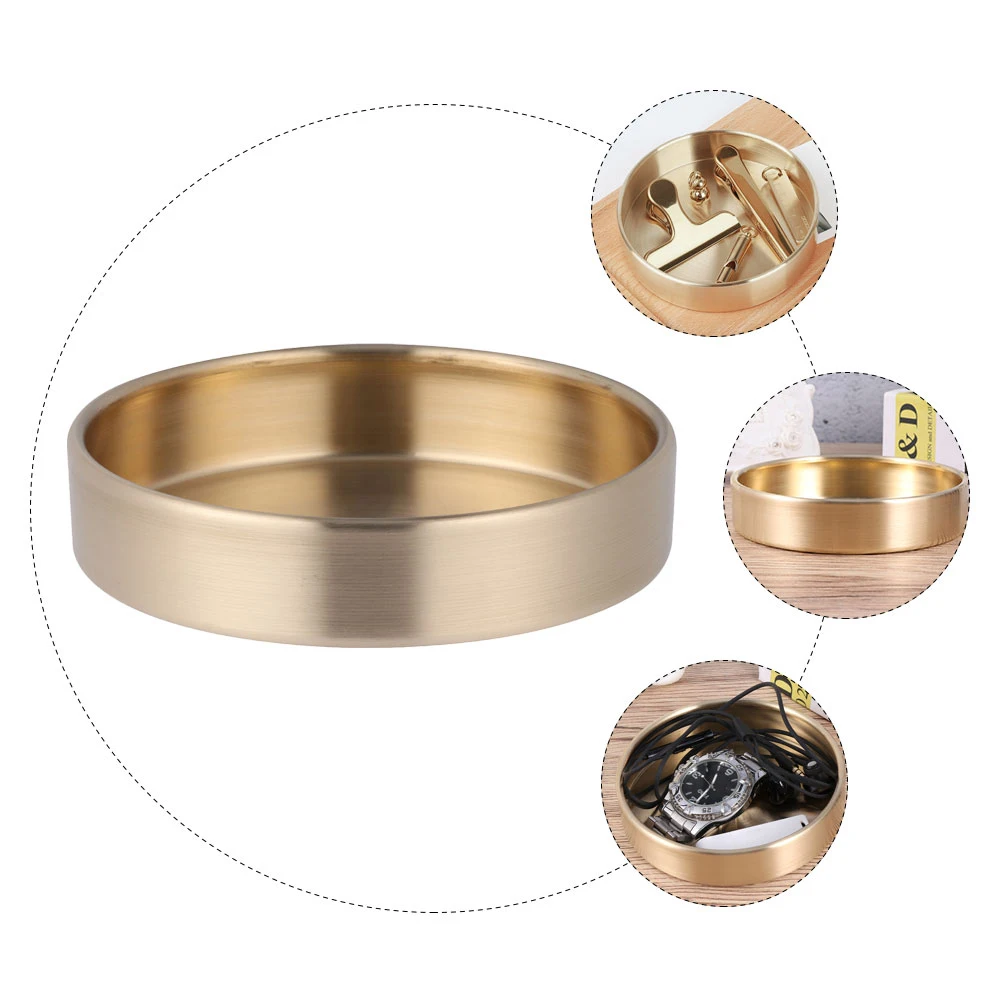 Round Storage Plate for Home Jewelry Display Multifunctional Brass Tray Metal Round Storage Holder Holder Smooth Edge
Round Storage Plate for Home Jewelry Display Multifunctional Brass Tray Metal Round Storage Holder Holder Smooth Edge
