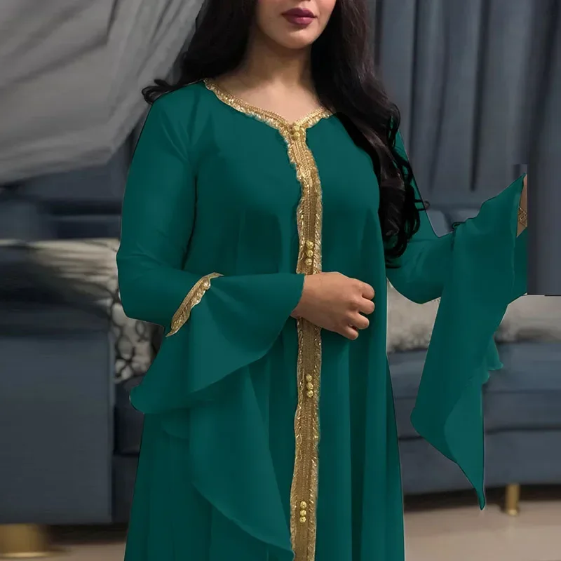 Spring Fashion Embroidery Gold Long Dress Women Sexy V Neck Loose A-Line Party Dress New Autumn Butterfly Long Sleeve Maxi Dress
Spring Fashion Embroidery Gold Long Dress Women Sexy V Neck Loose A-Line Party Dress New Autumn Butterfly Long Sleeve Maxi Dress