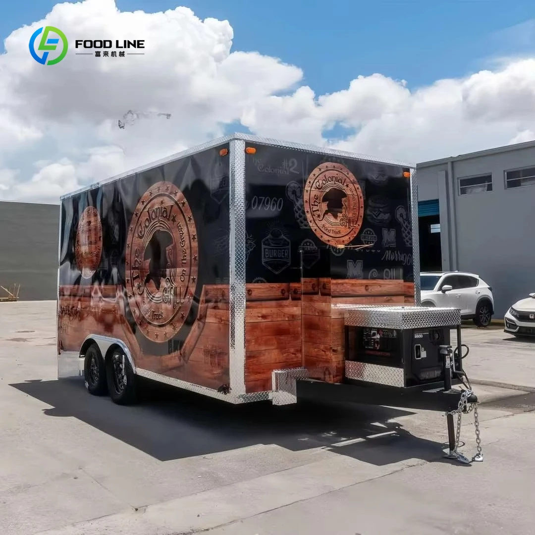 Прицеп для грузовика с едой на заказ, стандарт США, сертифицированный DOT, мобильная кухонная тележка для мороженого, кофейного прицепа из нержавеющей стали
Прицеп для грузовика с едой на заказ, стандарт США, сертифицированный DOT, мобильная кухонная тележка для мороженого, кофейного прицепа из нержавеющей стали
