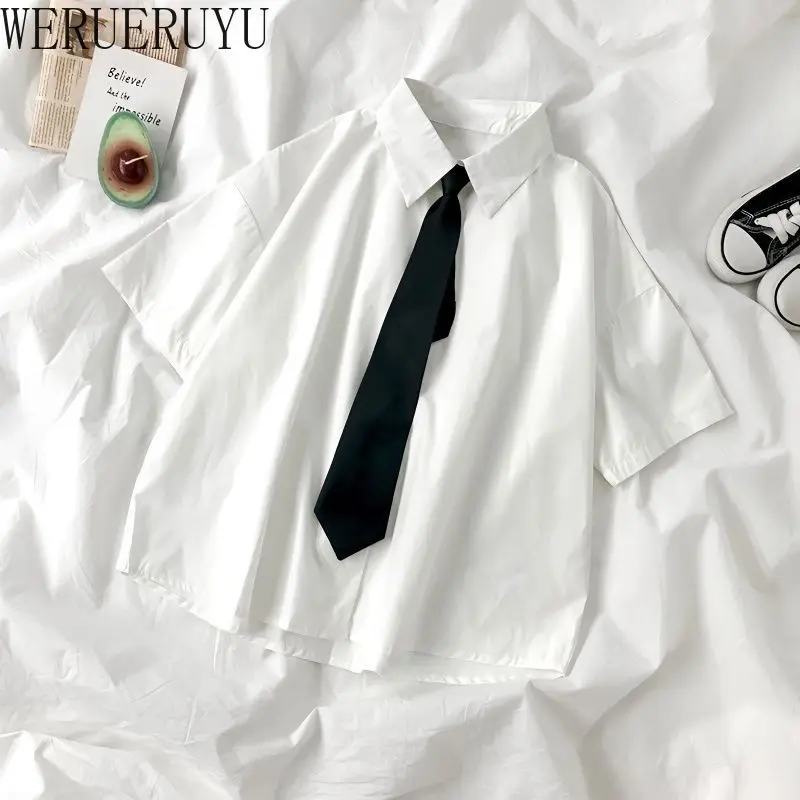 Белая рубашка с длинным рукавом, женская летняя Корейская популярная одежда, школьный стиль, топ для студентов, блузка JK Girl, повседневные свободные женские рубашки
Белая рубашка с длинным рукавом, женская летняя Корейская популярная одежда, школьный стиль, топ для студентов, блузка JK Girl, повседневные свободные женские рубашки