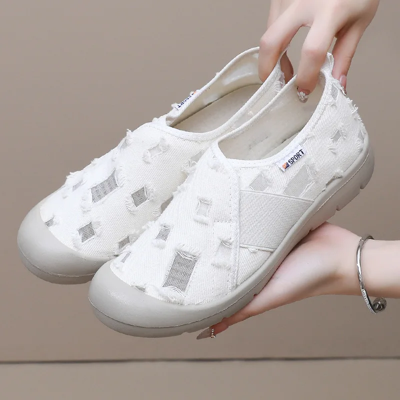 Breathable Lightweight Canvas Sneakers Women's Summer Casual Comfortable Walking Women's Shoes
Breathable Lightweight Canvas Sneakers Women's Summer Casual Comfortable Walking Women's Shoes