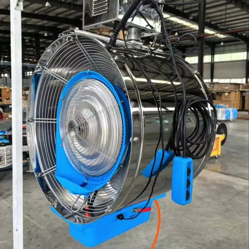 AC Outdoor Greenhouse Agriculture Water Air Cooling Mist Fan Sprayer
AC Outdoor Greenhouse Agriculture Water Air Cooling Mist Fan Sprayer