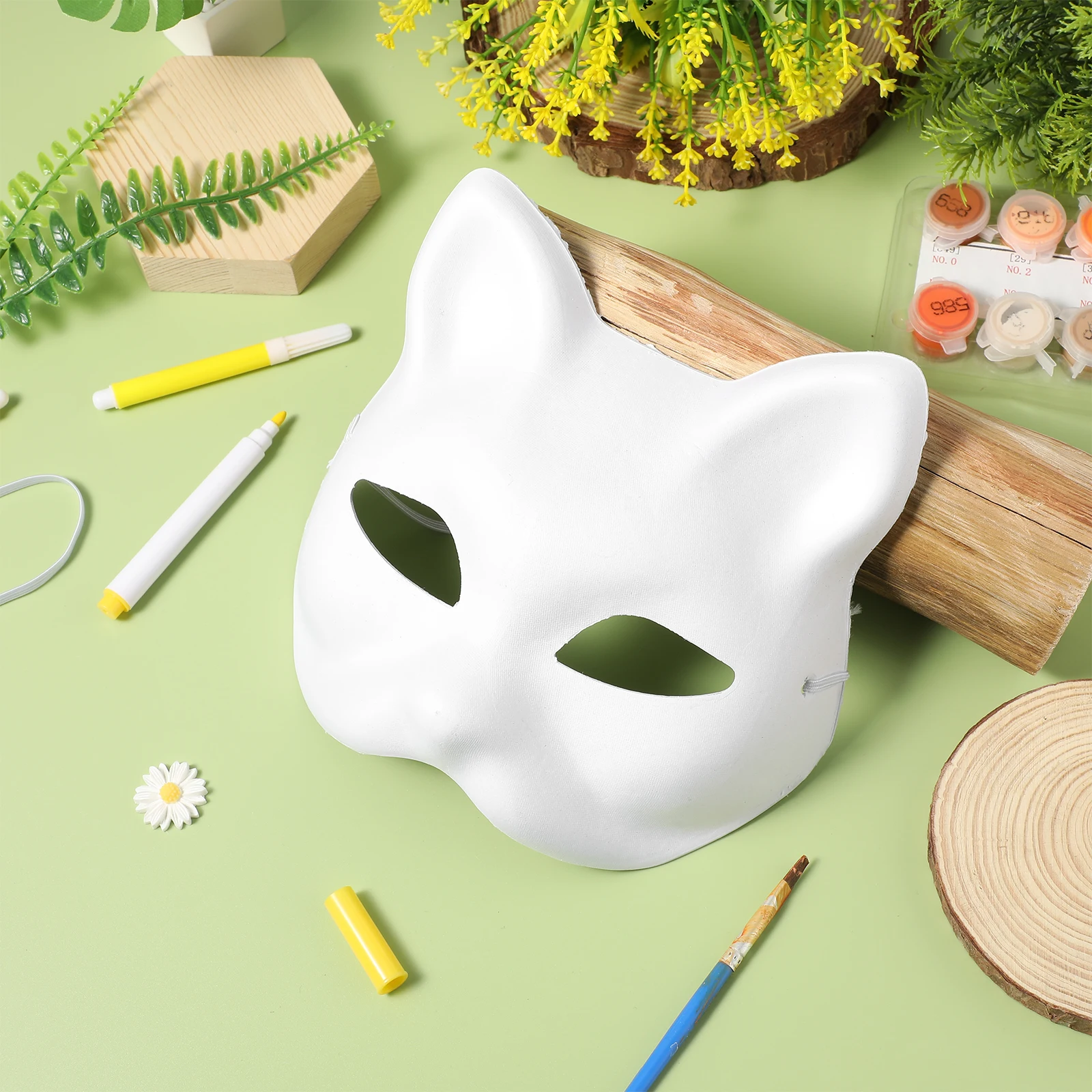 10 pcs Paper Cat Face Masks Blank Animal Mask Party Costume Halloween Cosplay Mask For Adults Women Easy Fit Adjustable
10 pcs Paper Cat Face Masks Blank Animal Mask Party Costume Halloween Cosplay Mask For Adults Women Easy Fit Adjustable