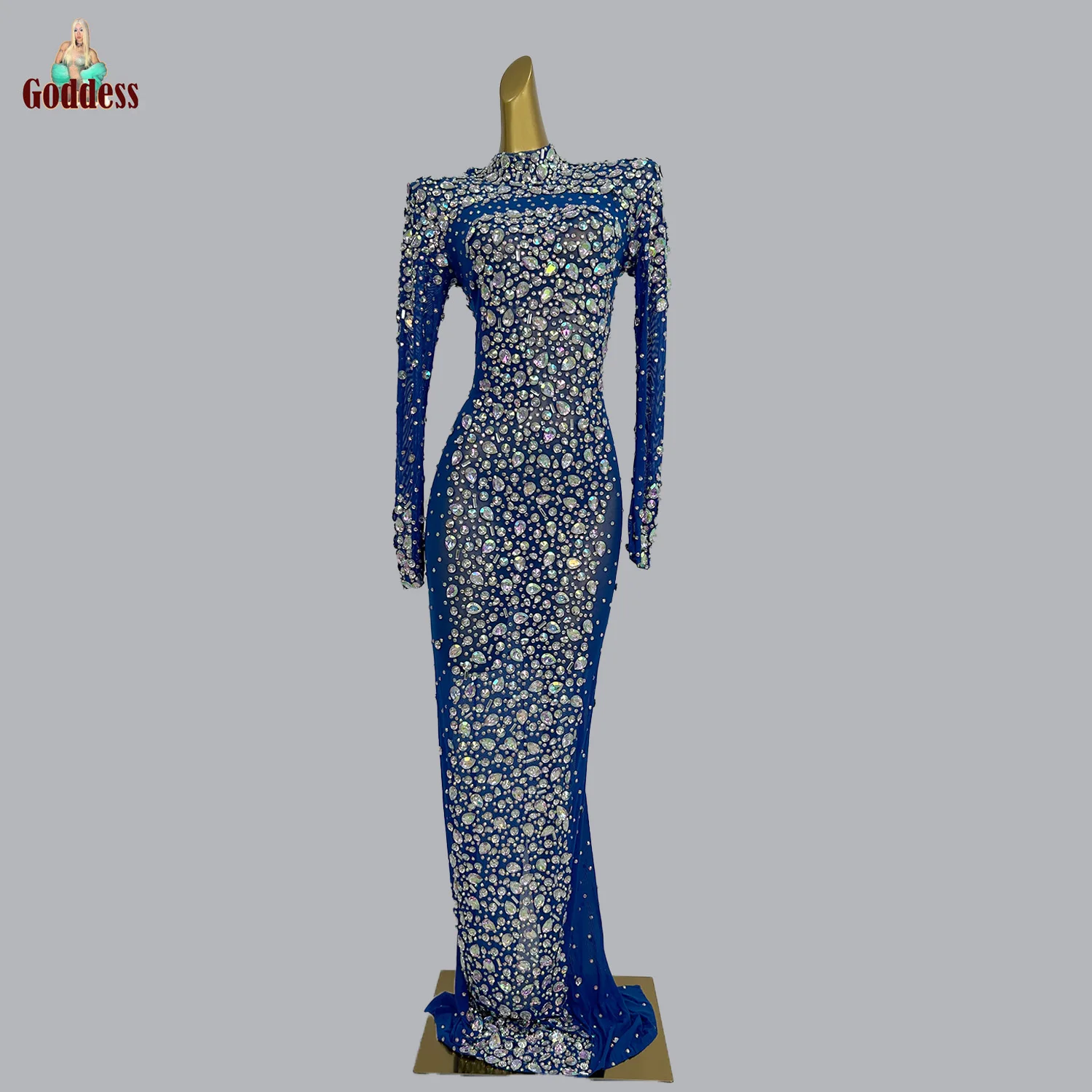 Haute Couture Women's Elegant Long Dresses Sparkly Full Crystals Evening Gown for Birthday Queen Celebrate Party High-quality
Haute Couture Women's Elegant Long Dresses Sparkly Full Crystals Evening Gown for Birthday Queen Celebrate Party High-quality