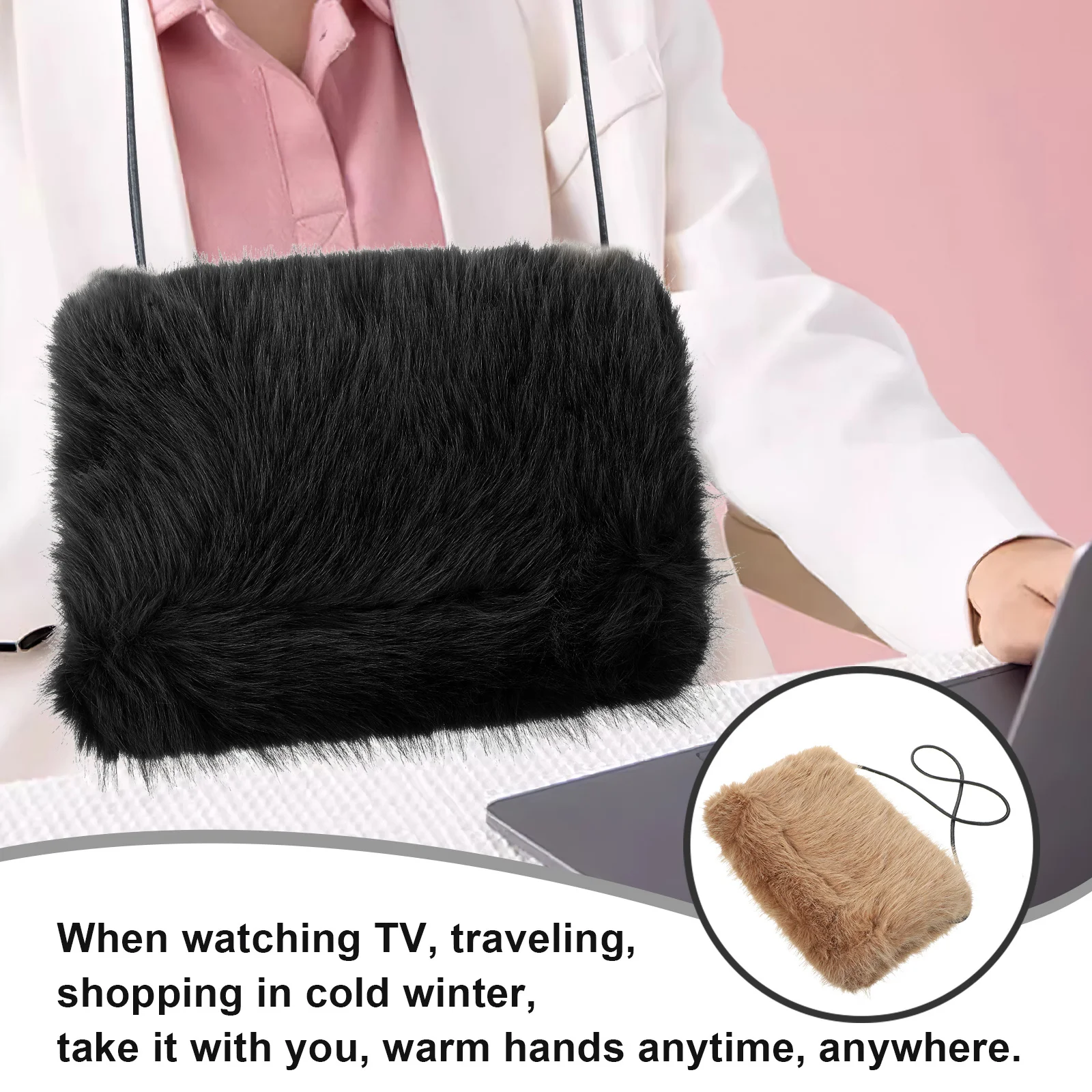 Faux Hand Muff Warm Portable Hands Warmer Sleeve For Women Winter Outdoor Comfortable Gift Imitation Muff Accessory
Faux Hand Muff Warm Portable Hands Warmer Sleeve For Women Winter Outdoor Comfortable Gift Imitation Muff Accessory