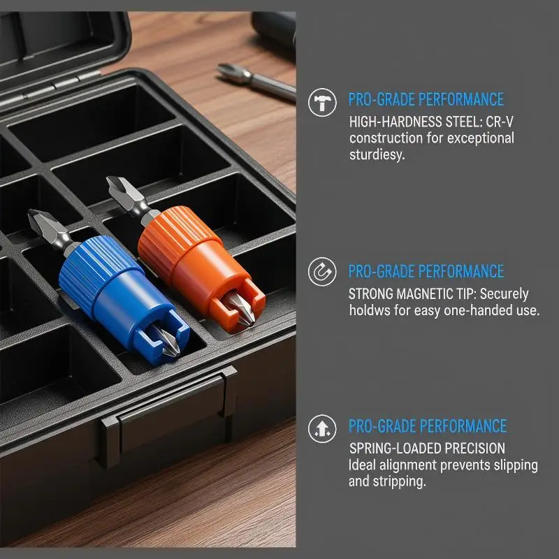 Home Project Magnetic Drill Bit with Anti-Slip and Spring Positioning
Home Project Magnetic Drill Bit with Anti-Slip and Spring Positioning