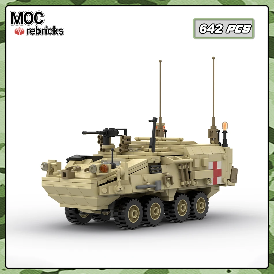Stryker M1133 Medical Rescue Vehicle Building Blocks Advanced Bricks Infantry Armored Car Model Educational Toys Kids Xmas Gift
Stryker M1133 Medical Rescue Vehicle Building Blocks Advanced Bricks Infantry Armored Car Model Educational Toys Kids Xmas Gift