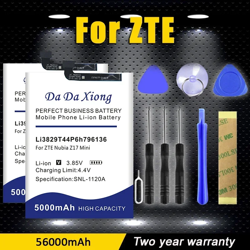 New Pattern Battey For ZTE Nubia Blade A520 A520C A603 BA603 AT&T Trek 2 K88 Z11 Z17 MiniS NX549 NX549J NX569 NX569J NX569H+Tool
New Pattern Battey For ZTE Nubia Blade A520 A520C A603 BA603 AT&T Trek 2 K88 Z11 Z17 MiniS NX549 NX549J NX569 NX569J NX569H+Tool