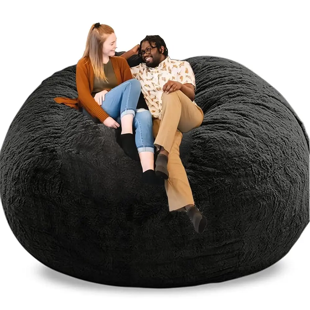 Giant Bean Bag Cover, Soft Velvet Bean Bag Chairs For Adults (Cover Only, No Filler) 7Ft Dark Grey Big Bean Bag Bed Oversized
Giant Bean Bag Cover, Soft Velvet Bean Bag Chairs For Adults (Cover Only, No Filler) 7Ft Dark Grey Big Bean Bag Bed Oversized