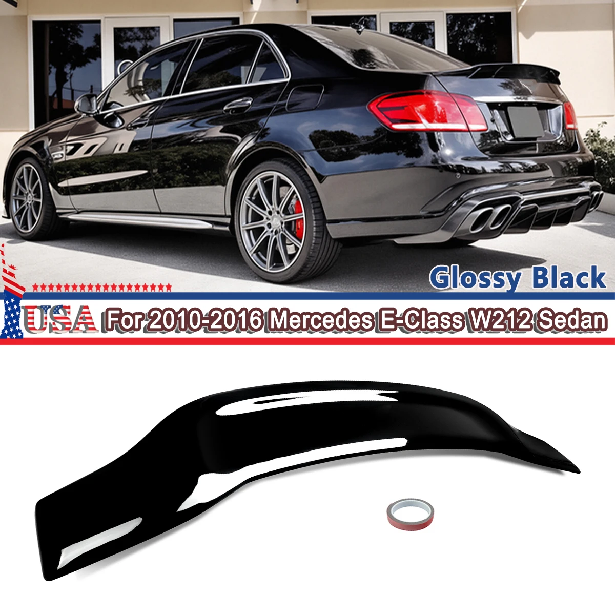 SAIQINGSP RT Style Rear Trunk Lip Spoiler Roof Wing For 20010 2011 2012 2013 2014 2015 2016 W212 E350 E500 E63 AMG Car Accessories
SAIQINGSP RT Style Rear Trunk Lip Spoiler Roof Wing For 20010 2011 2012 2013 2014 2015 2016 W212 E350 E500 E63 AMG Car Accessories