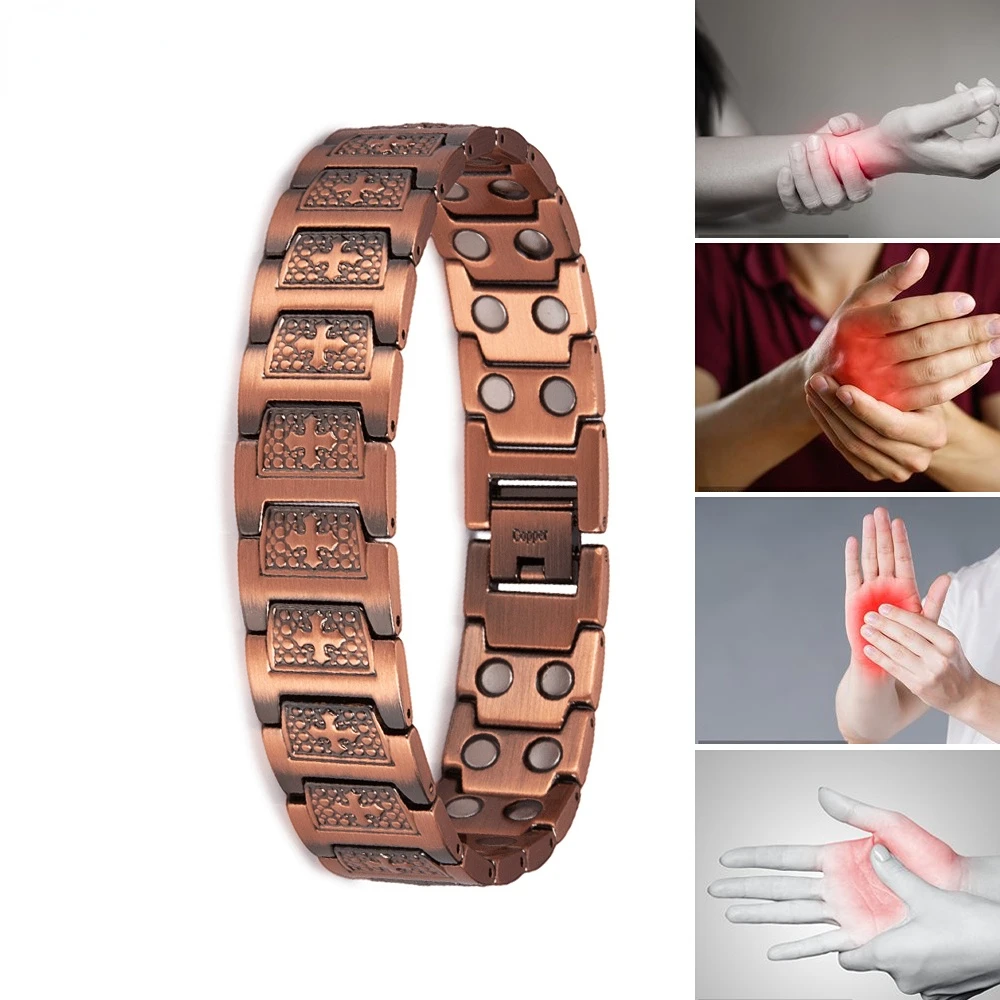 Ikuinen Copper Magnetic Bracelet For Men Cross Health Energy Man Bracelets Wristband Magnetic Therapeutic Christmas Jewelry
Ikuinen Copper Magnetic Bracelet For Men Cross Health Energy Man Bracelets Wristband Magnetic Therapeutic Christmas Jewelry