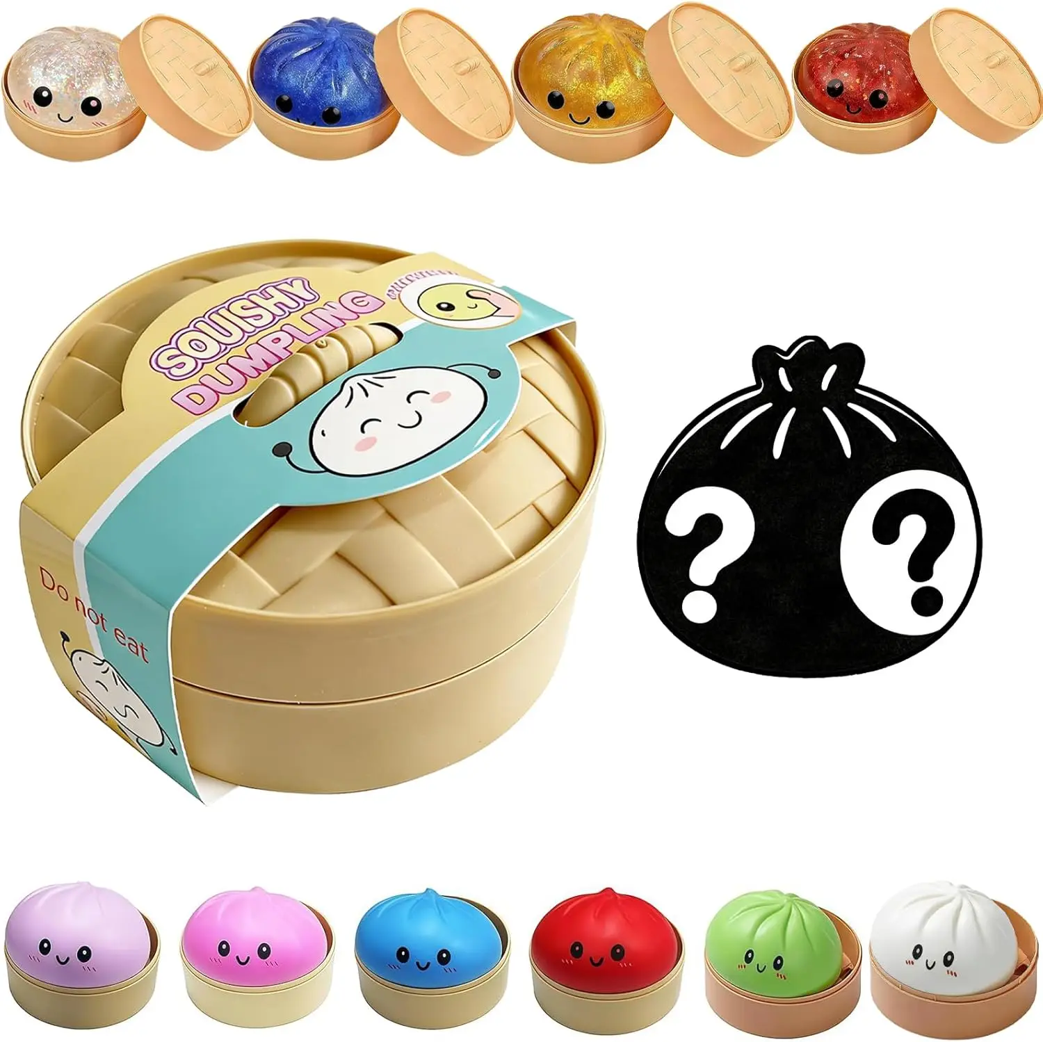 Adorable Dumpling Mystery Box - Mini Steamer Surprise Dumpling Toy, Non-repeating Sparkling Dumpling Toy, Party Gift Mystery
Adorable Dumpling Mystery Box - Mini Steamer Surprise Dumpling Toy, Non-repeating Sparkling Dumpling Toy, Party Gift Mystery