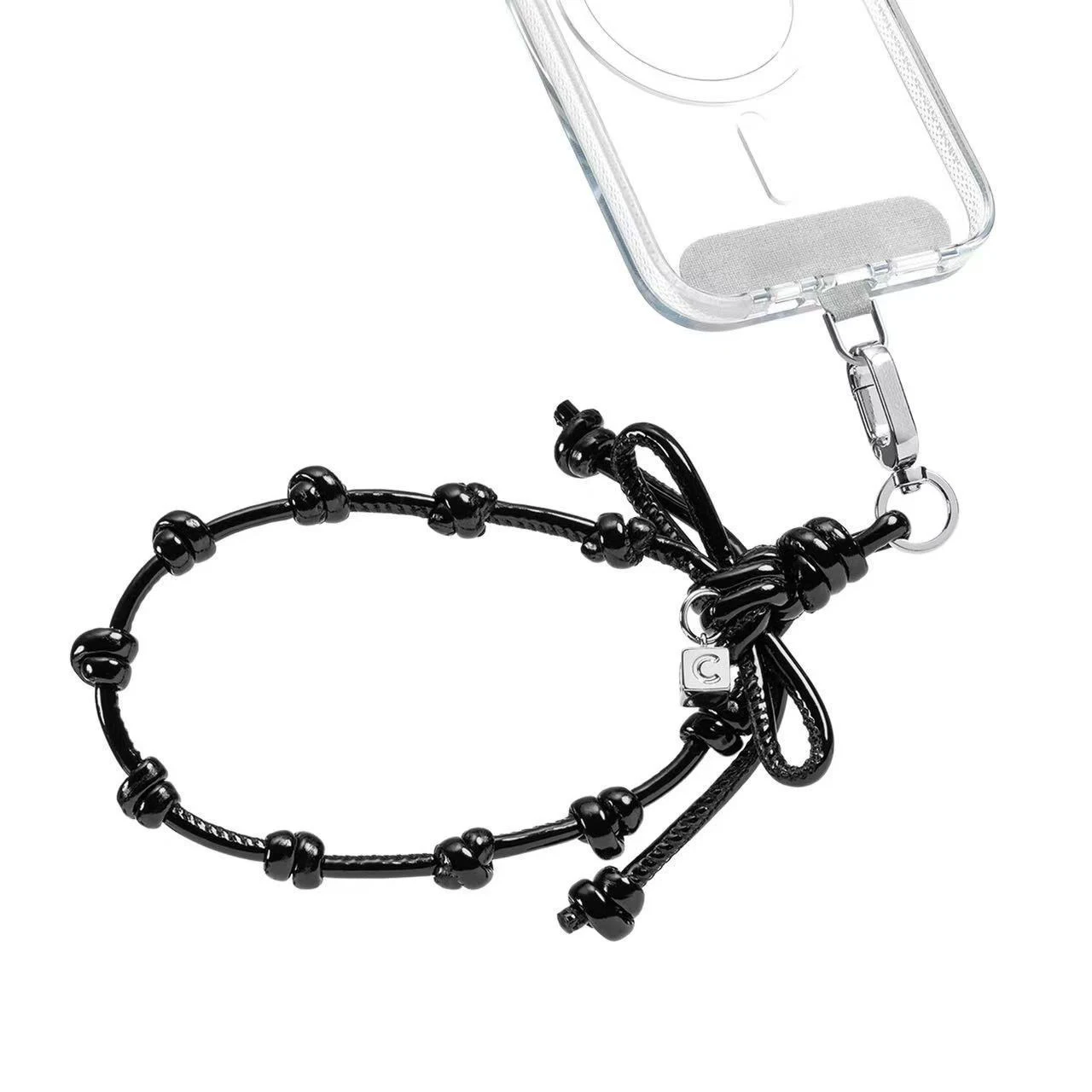 Black Knot Universal Phone Charm Straps Short Lanyard Phone Hanging Chain Wristband Bracelet
Black Knot Universal Phone Charm Straps Short Lanyard Phone Hanging Chain Wristband Bracelet