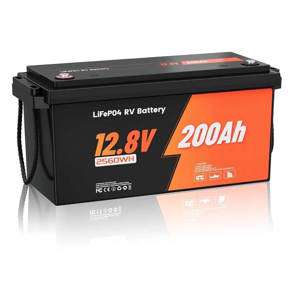 12V Battery 200Ah LiFePO4 Battery Lithium Iron Phosphate Battery Automotive Grade Lithium Batteries for RV, Solar
12V Battery 200Ah LiFePO4 Battery Lithium Iron Phosphate Battery Automotive Grade Lithium Batteries for RV, Solar